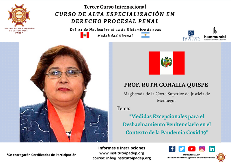 Afiche del profesor Ruth Cohaila Quispe