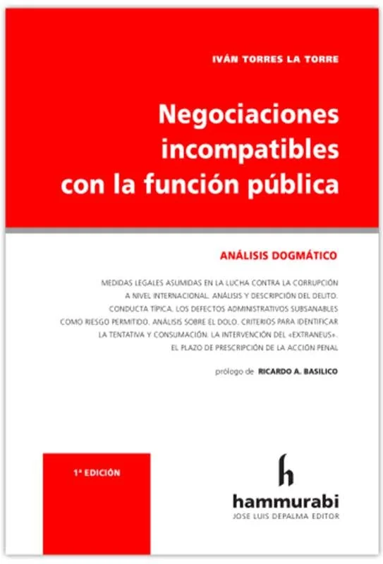 Documento original: Publicación de «Negociaciones incompatibles con la función pública»