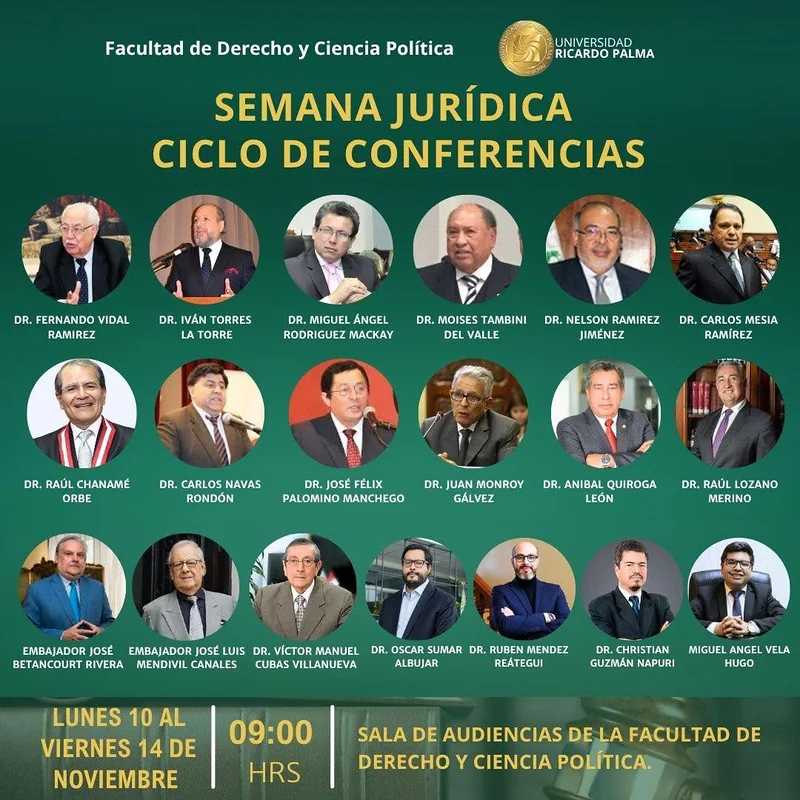 Documento original: Comunicado sobre la Semana Jurídica de la Universidad Ricardo Palma
