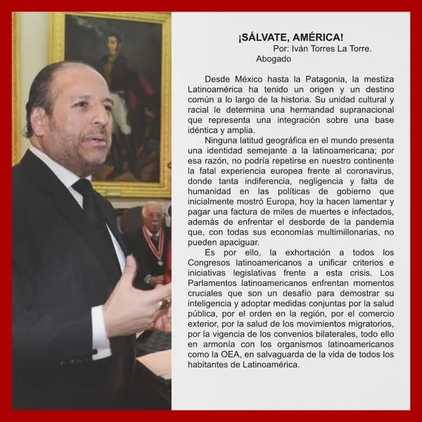 Documento original: «¡Sálvate, América!», reflexión de Iván Torres La Torre