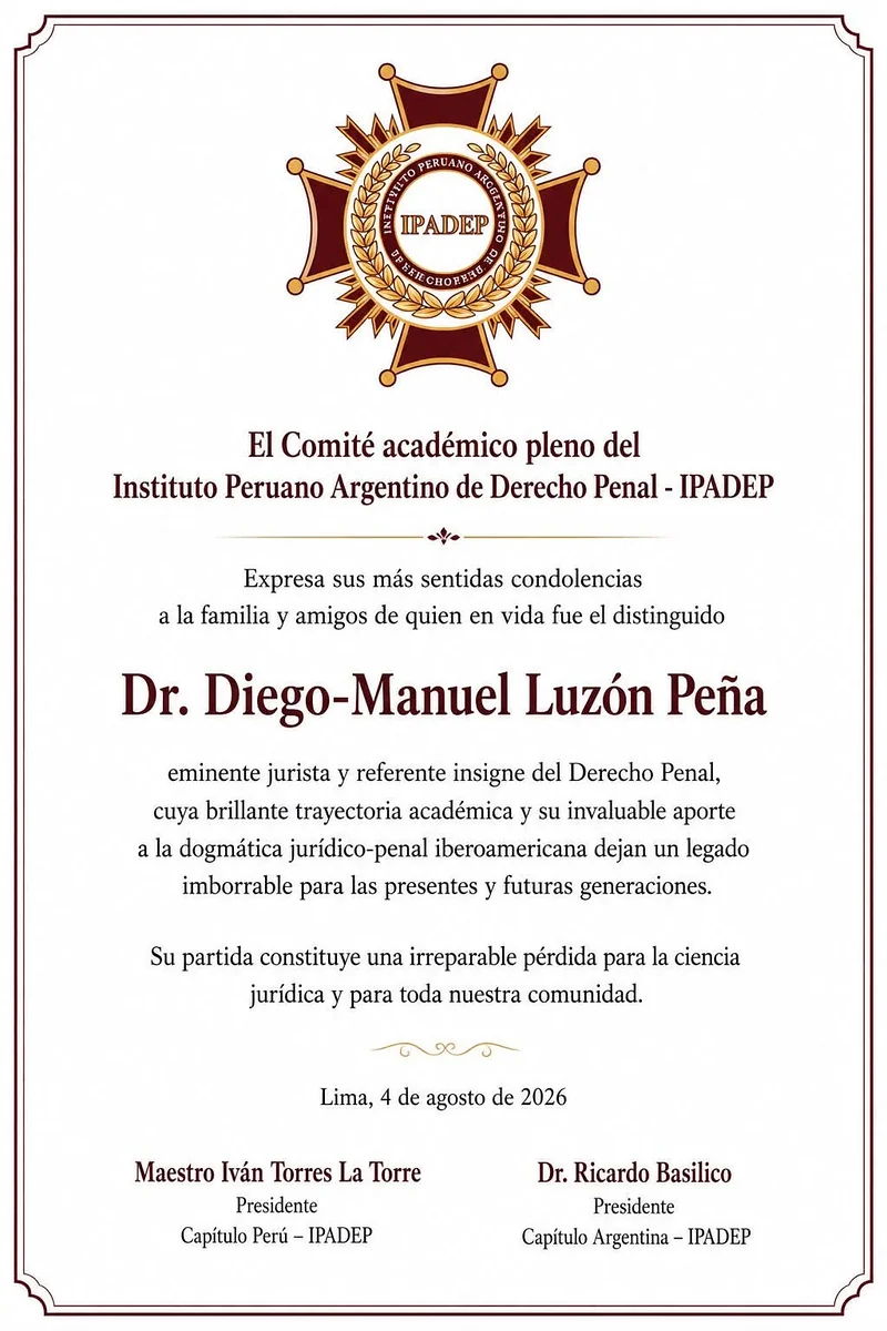 Documento original: Fallecimiento del Dr. Diego-Manuel Luzón Peña