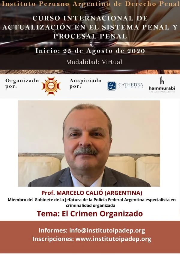 Afiche de la clase sobre enjuiciamiento y proporcionalidad en el sistema penal.