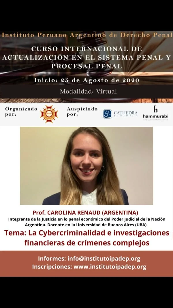 Afiche de la clase sobre investigaciones e intervenciones en medios telemáticos.