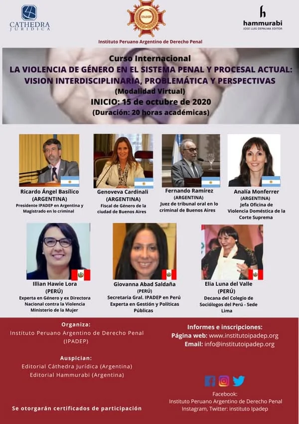 Programa del Segundo Curso Internacional sobre violencia de género en el sistema penal y procesal.