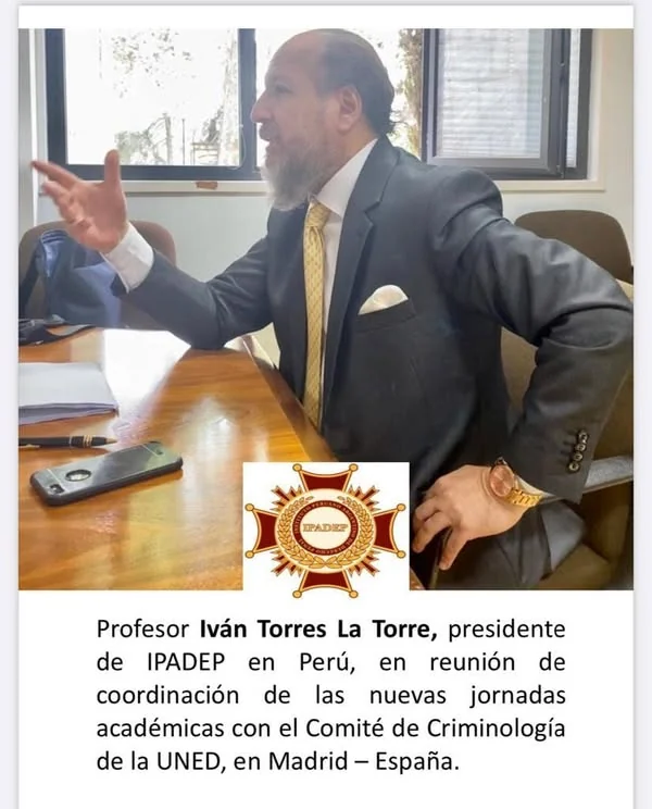 Iván Torres La Torre en una reunión de coordinación académica en Madrid.