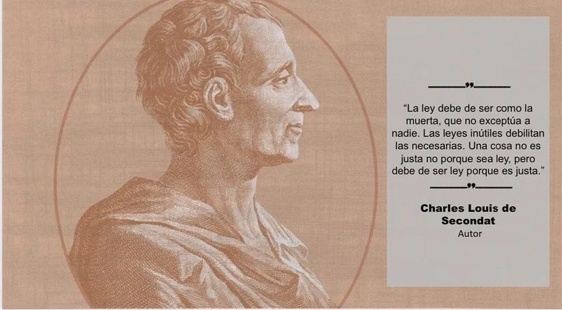 Documento original: Cita atribuida a Charles Louis de Secondat