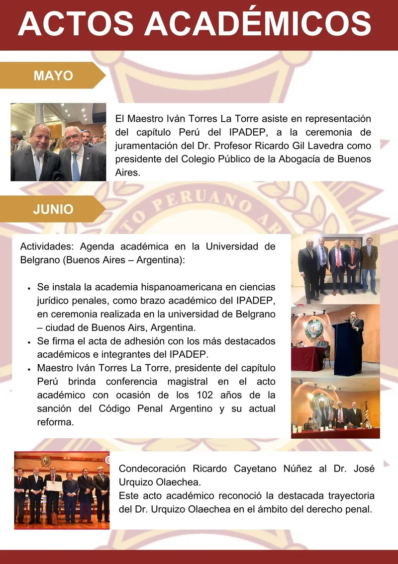 Página 8: Actos académicos 2024 (mayo y junio)