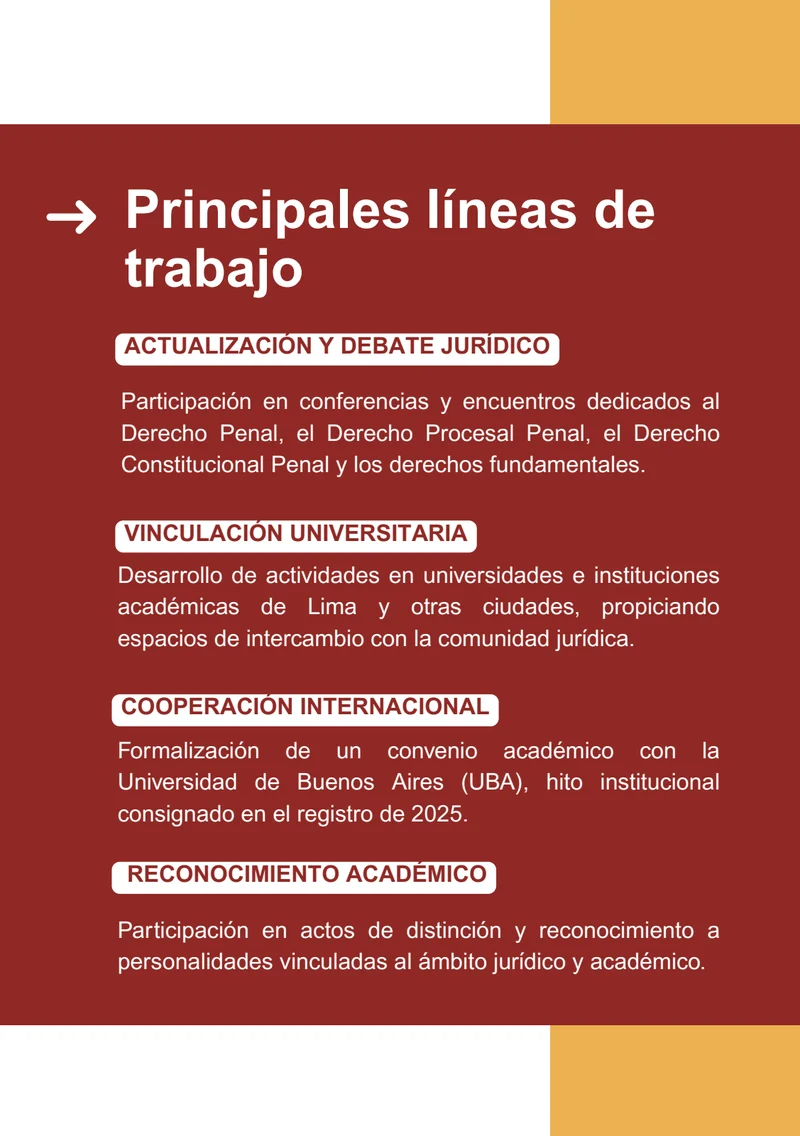 Página 3: Principales líneas de trabajo
