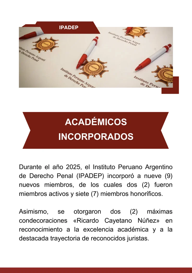 Página 4: Académicos incorporados