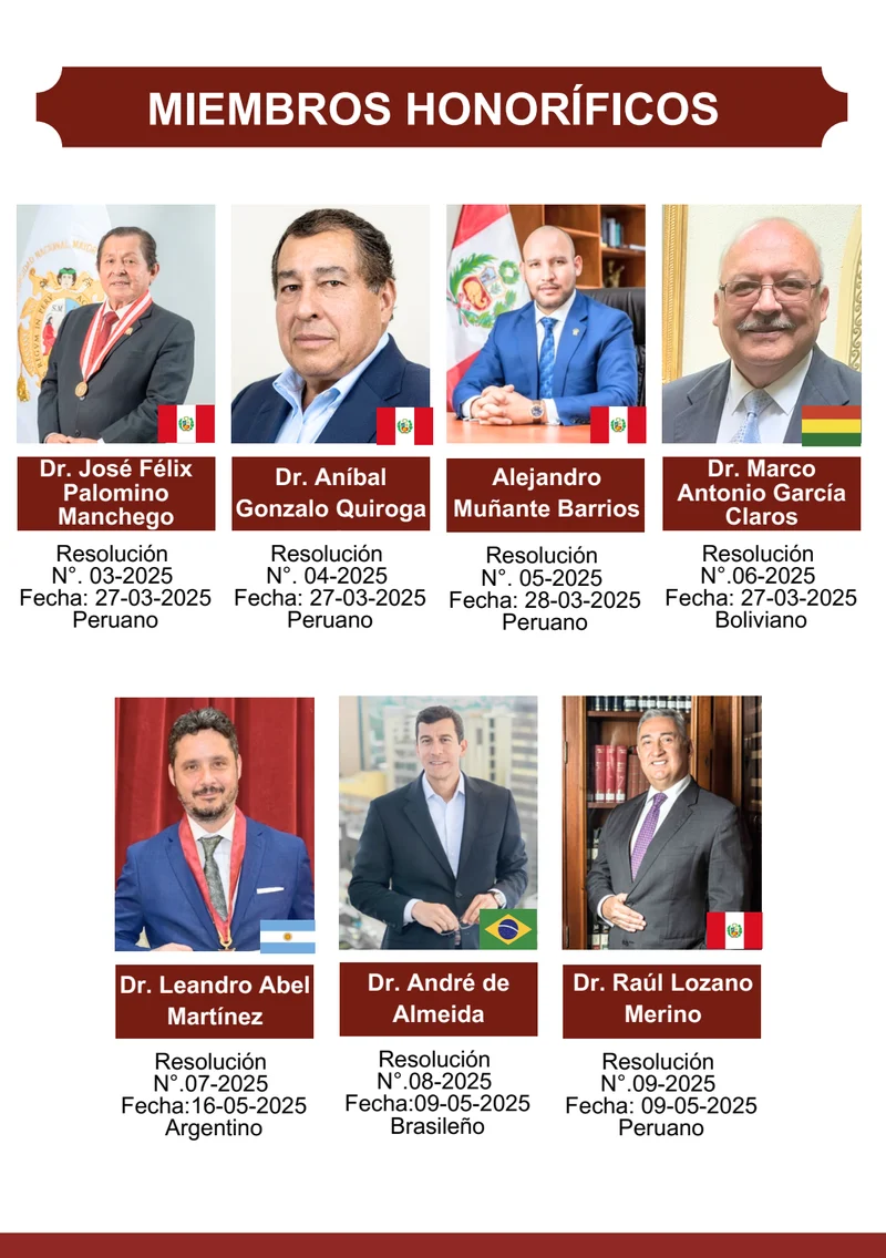 Página 5: Miembros honoríficos